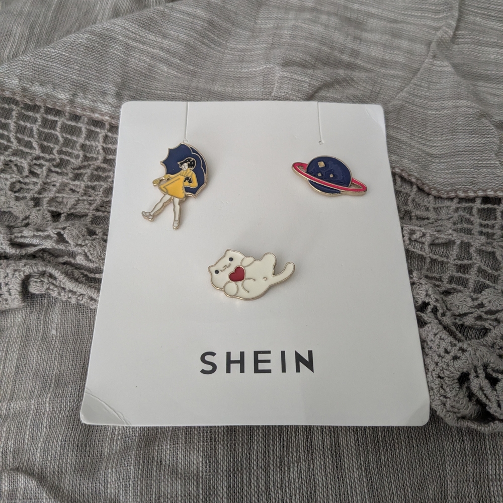 Shein Colorful Enamel Pin Set - Picture 2 of 4